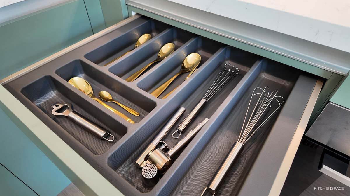 Sage Green with Wood Accent Kitchen 